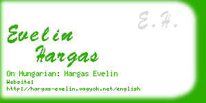 evelin hargas business card